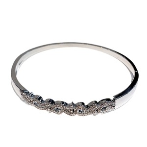 สร้อยข้อมือคริสตัลสีทองและสีเงินประดับเพชรเซอร์คอนเต็มวง เครื่องประดับสำหรับงานปาร์ตี้ของผู้หญิง ดีไซน์ฉลุลาย RC0004 - Product Image 5