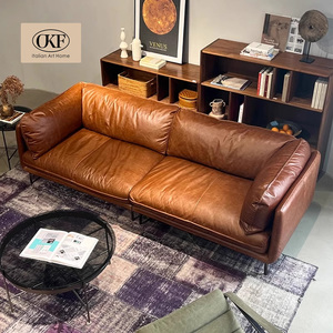 Роскошный диван-софа в стиле Честерфилд из французской кожи, винтажный кожаный диванный гарнитур для гостиной, диваны в скандинавском стиле для гостиной - Product Image 3