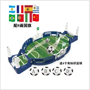 Mini jogo de futebol esportivo de mesa, brinquedos interativos com duas batalhas para crianças e adultos
