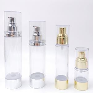 Emballage cosmétique de luxe en aluminium argenté 10ml 15ml 20ml 30ml 50ml 80ml 100ml 120ml, flacon pompe sans air pour lotion - Product Image 5