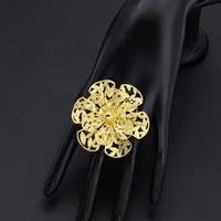 JXX-Parure de bijoux brésiliens de luxe en laiton plaqué or 24 ct Offre Spéciale bague de fiançailles et bracelet de mariage style africain