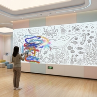 Système de jeu interactif par projection, interaction à longue distance par pulvérisation, projection murale holographique 3D, équipement de divertissement intérieur