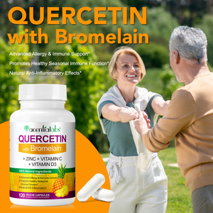 Cápsulas de Quercetina Acentiallabs con Bromelina para la Defensa del Sistema Inmunitario y la <span class=keywords><strong>Salud</strong></span> Cardiovascular, Ricas en Vitamina C, Zinc y Vitamina D3 - Product Image 6