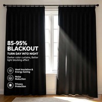 Cortinas Opacas para Oscurecer Habitaciones, Ignífugas, Personalizadas, Motorizadas, con Control Remoto Inteligente, para Oficina, de Poliéster/Lino, Modernas