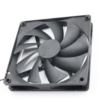 Hochleistungs-DC-Bürstenloser Axiallüfter 140x140x25mm 12V mit Kugellager, PBT-Rahmen und Kunststoffblättern für GPU-/Server-Kühlung und Abluft