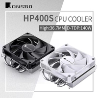 Jonsbo HP400S 4 caloduc profil bas refroidisseur de processeur 9CM ventilateur de refroidissement radiateur de refroidissement par air pour LGA1700 1200 AM5 pour boîtiers d'ordinateur