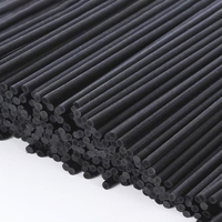 Bâtonnets Diffuseurs de Roseau Écologiques en Rotin, Fibre de Roseau, Couleur Personnalisée Noir, Bâtonnet de Diffusion de Parfum