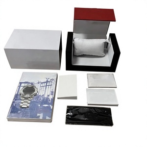 Boîte d'emballage de montre de haute qualité, fabrication OEM, logo personnalisé, porte-certificat, présentoir, emballage noir, boîte cadeau pour montre - Product Image 1