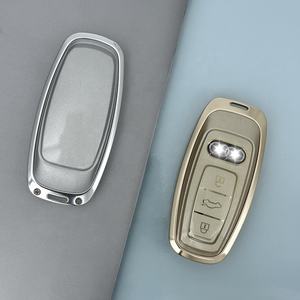 Porte-clés de voiture en métal et TPU pour <span class=keywords><strong>Audi</strong></span> A1 A3 A4 Allroad A5 A6 Q3 <span class=keywords><strong>Q5</strong></span> Q7 R8 RS RS7 S3 S4 S7 SQ5 TT accessoires de couverture de porte-clés de voiture - Product Image 4
