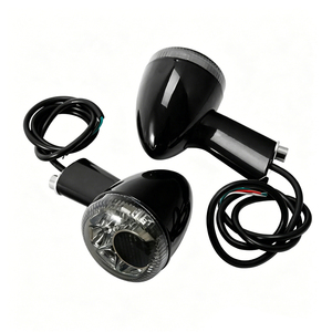 Feux arrière LED pour moto, clignotants et feux de freinage pour Harley XL883 Breakout Road King Softail Dyna, lentille fumée ambre - Product Image 6