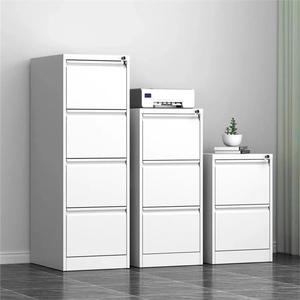Armoire de classement en acier à quatre tiroirs réglable et verrouillable pour la maison ou le bureau – Classeur rapide A4FC pour contrats - Product Image 1
