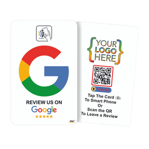 TapFive NFC Benutzer definierte PVC-Visitenkarte Google Review Qr-Code Kontaktloses RFID für die Zahlung Social Media für das digitale Geschäfts menü - Product Image 1