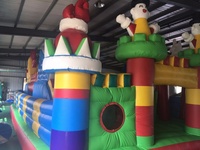 Château gonflable d'extérieur attrayant et pas cher, trampoline gonflable avec toboggan
