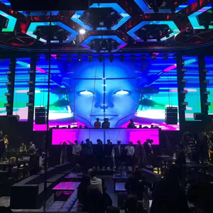 Keluaran baru layar panggung p2 iklan holografik 3d tanda tampilan komersial video dalam ruangan dinding dapat diprogram led untuk konser - Product Image 1