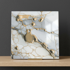 Carreaux de sol en céramique numérique antidérapants gris terrazzo 40x40cm, en porcelaine émaillée, pour salle de bain et cuisine - Product Image 3