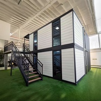 Maison mobile en acier, conteneur modulaire pliable, maison préfabriquée miniature, assemblage rapide, marque HUAYING, design moderne, garantie 1 an