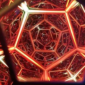 Nuovo arrivo Cool Space lampada da notte a LED Home Desktop Infi Nite 3D Dodecaedro Color Art Light - Product Image 5
