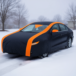 Housse de voiture imperméable toutes saisons pour berline 202-208 pouces, protection contre la neige et les UV, extérieur complet - Product Image 2