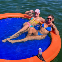 Hamac aquatique gonflable multi-personnes, idéal pour les voyages, hamac aquatique gonflable de qualité supérieure, flotteur de piscine antidérapant pour adultes