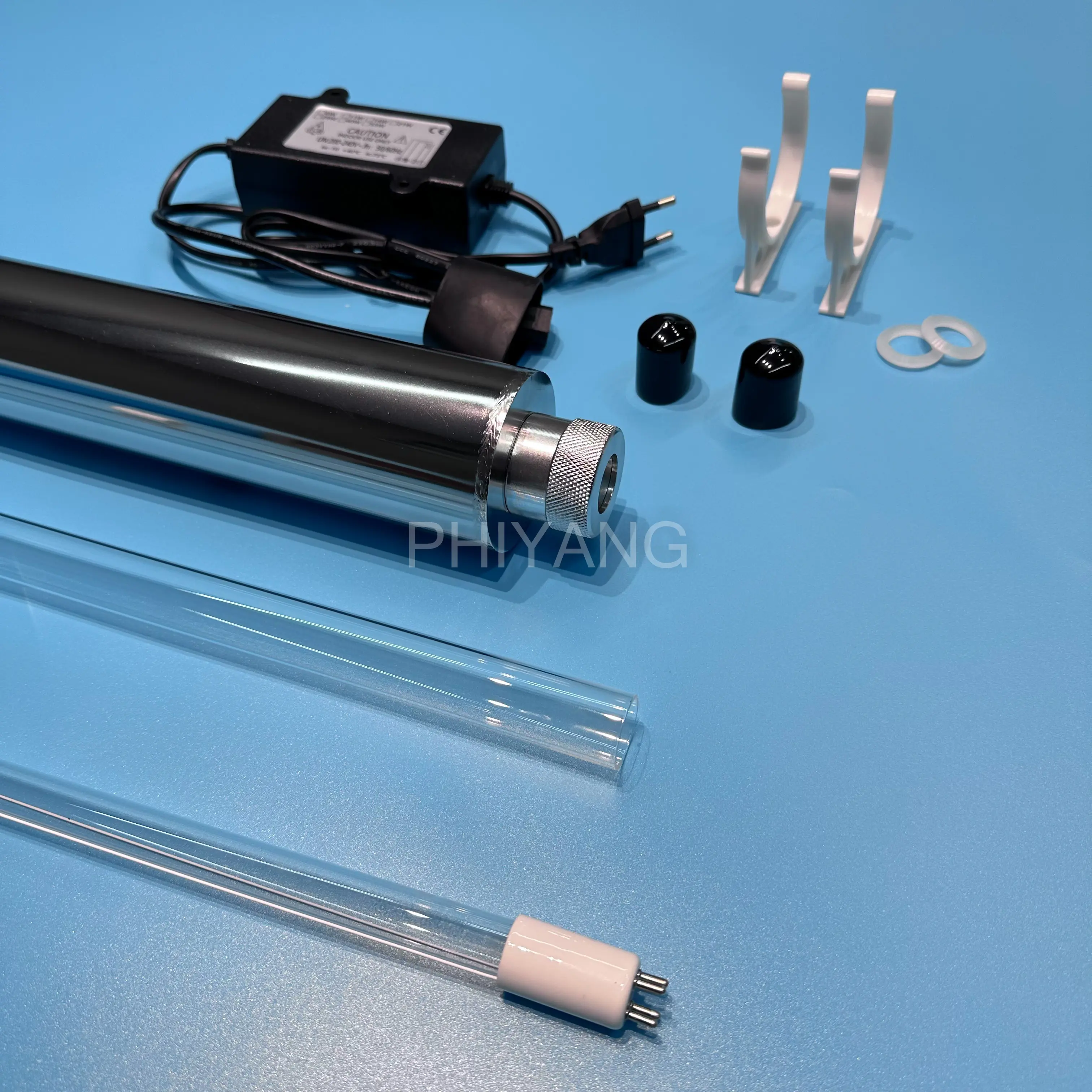 UV agua steril 55W lámpara de desinfección ultravioleta purificadores de agua UV 12GPM lámpara UV/manga de cuarzo incluida