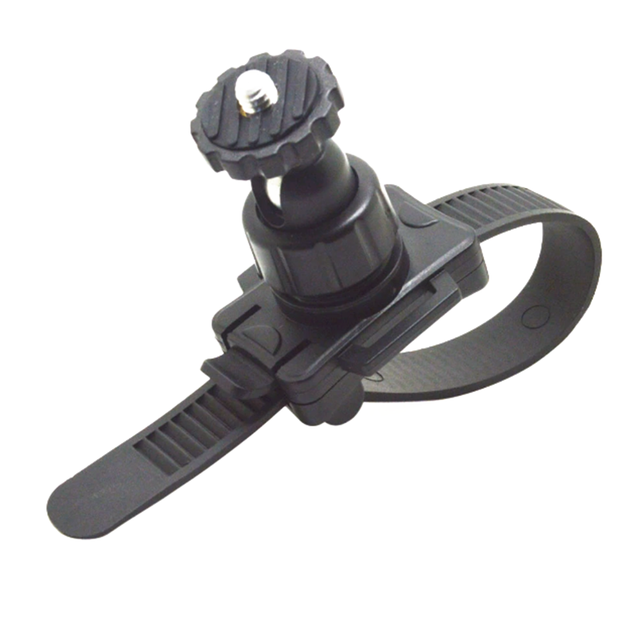 Universal Motorcycle Bicycle Double Ball Head Arm Handlebar Clip Belt Super Clamp Mount for Action Camera Holder for GoPro