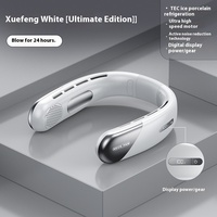 Ventilateur portable sans pales rechargeable par USB, pliable, à suspendre au cou, trois vitesses, pour extérieur, maison, hôtel, voiture, camping-car