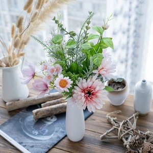 Bouquet de fleurs artificielles Fulang en tissu tissé plastique pour mariage et décoration intérieure CF01451 - Product Image 1