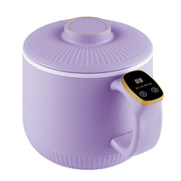 Poêle électrique antiadhésive, casseroles, mini-cuiseur électrique multifonctionnel, marmite électrique, appareil de cuisson domestique 1,6 L, 2-3 personnes, pour la maison, le dortoir, le bureau