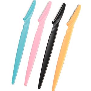 Rasoir facial et à sourcils HQ Mixte, en acier inoxydable à lame en plastique filetée, pour rasage et finition, vente en gros à prix réduit - Product Image 1