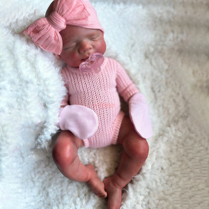 Muñeca Bebé Reborn de Silicona Platino de Cuerpo Completo Ultra Realista de 20 Pulgadas con Venas y Patrones Detallados Pintados a Mano, Lista para Usar con Chupete - Product Image 1