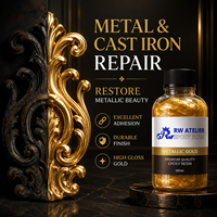 Peinture de retouche dorée personnalisée OEM pour la réparation des rayures sur les meubles métalliques et les appareils électroménagers, peinture multi-surfaces à séchage rapide sous marque privée, directement de l'usine