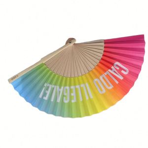 Abanicos de Bambú Personalizados para Regalos Promocionales - Logotipo y Diseño Personalizados - Descuentos por Compras al por Mayor - Product Image 2