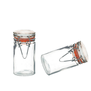 Mini pots en verre avec couvercle à clip de 60 ml et 100 ml <span class=keywords><strong>pour</strong></span> épices et sel - Product Image 2
