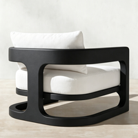 Canapé d'extérieur en alliage d'aluminium de haute qualité, mobilier de jardin pour villa, résistant à l'eau, pour cours, terrasses d'hôtel et jardins