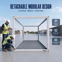 Structure modulaire en acier détachable avec connexions boulonnées, système de poutres de plancher pour projets de bâtiments préfabriqués extérieurs