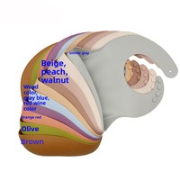 En stock : Bavoir en silicone de qualité alimentaire, imperméable et sans lavage ; Bavoir jetable pour bébé en silicone ; Bavoir anti-salive pour bébé