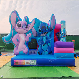 Castillo Inflable Stitch para Niños, Castillo Azul con Tobogán, Jumper de PVC, Certificado CE, Protección UV, Ecológico - Product Image 6