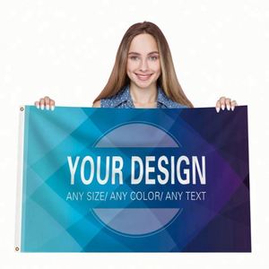 Qiyang Good Quality Digital Printing Advertising Promotional Blue Custom <b>Flags</b>, Banners for Indoor Outdoor Use - Product Image 2