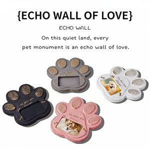 Ритуальный куб из цемента ручной работы в форме сердца для домашних животных (собак, кошек, мелких животных) с эко-памятной открыткой - Product Image 4