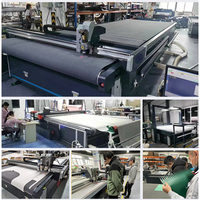Machine de découpe automatique à couteau oscillant pour la découpe de tapis en fibre de carbone et fibre de verre, haute précision, fournie par l'usine
