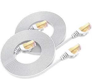 Cable de conexión Ethernet Cat8 de 15 pies de alta velocidad Cable LAN SFTP de servicio pesado con RJ45 para cable de red de módem de enrutador PS5