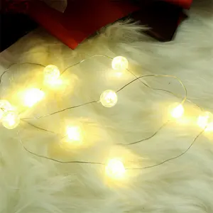 Led Fairy Slinger Lichtslinger Kerstfeest Bruiloft Decor Verlichting Kerstboom Zaklamp Waterdichte Koperen Draadverlichting