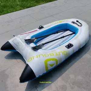 Bote Inflable de PVC Ecológico Reforzado con Cojín de Aire Plegable para Pesca y Rafting con Capacidad para 2 Personas - Product Image 2