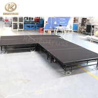 Scène de danse mobile pliable en acier portable pour les concerts