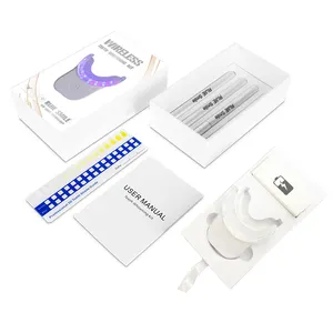 2024 Nieuwe Trending 32 Blauw Rood Draadloze Oplaadbare Led Licht Tanden Whitening Gel Pen Kit Met Aangepaste Logo