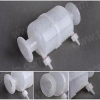 Nouvelles capsules filtrantes jetables à trois colliers de 5 et 10 pouces, membrane PVDF hydrophile de 0,65 micron, haute pression pour la filtration des solvants