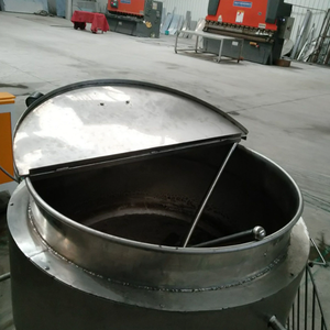 Thép không gỉ nghiêng scraper thực phẩm công nghiệp Mixer nấu ăn nồi hơi trọng ấm đun nước trộn trọng ấm đun nước với khuấy - Product Image 3