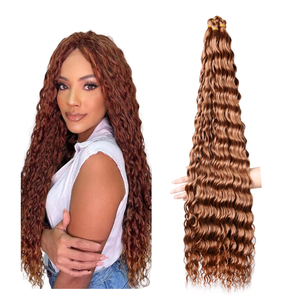 Vente en gros Kannekalon pour <span class=keywords><strong>Freetress</strong></span> Twist Tressage synthétique Tresses au crochet Extensions de cheveux Vague profonde En vrac Crochet Cheveux Tresse - Product Image 1