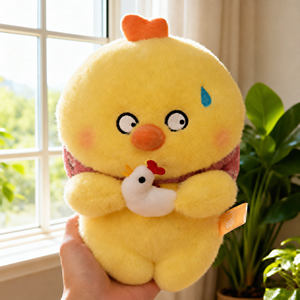 Proveedor Mayorista de Juguetes de Peluche: Peluche de Pollo Suave y Sedoso de 8 Pulgadas para Máquina de Garras (Premio) - Product Image 1