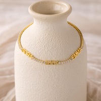 Chaîne de cheville unisexe en acier inoxydable plaqué or 18 carats, design tendance avec perles rondes élégantes